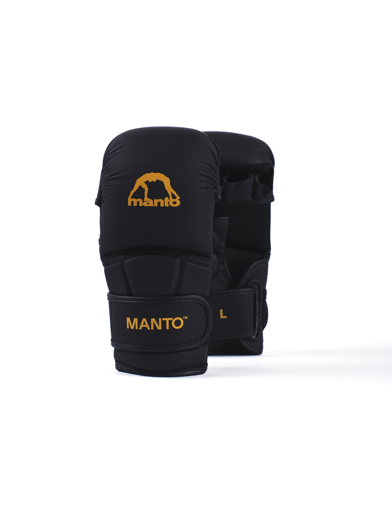 MANTO MMA sparring Gloves Shooter pro - black/orange